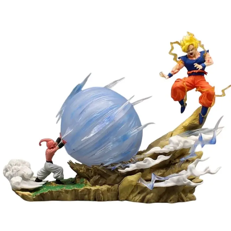 DBZ Goku Vs Buu Action Figure PVC Son Goku | 21 Cms |