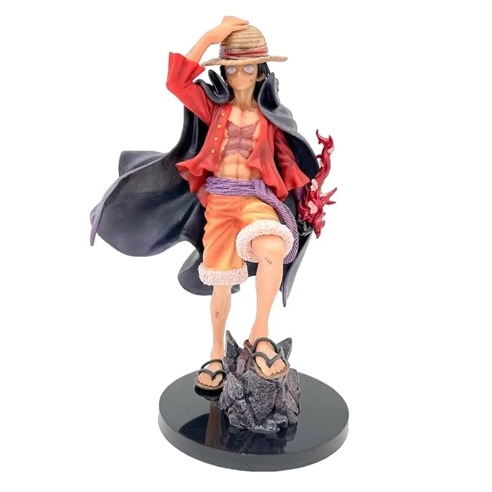 One Piece Monkey D Luffy with Straw Hat Action Figure | 25 Cms