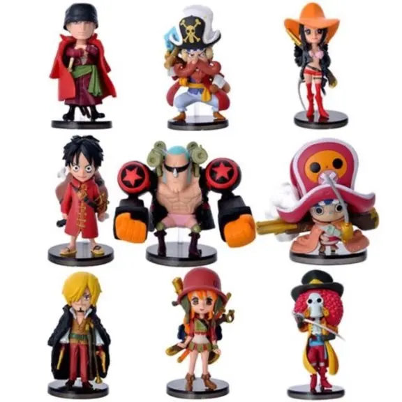 Set of 9 one-piece red suit - 8 cm