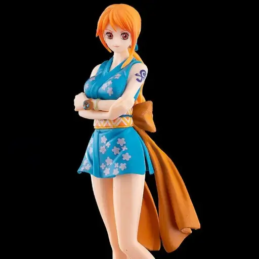 One Piece Nami Wano Kuni Doll Model 16 cm