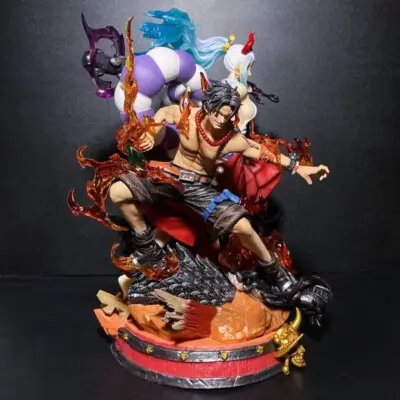 One piece Portgas D Ace and Yamato FIght Scene 30 CM Premium Figurine