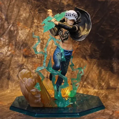 One Piece D- Law Attacking Mode Special effect 17cm Toy Figure with Box