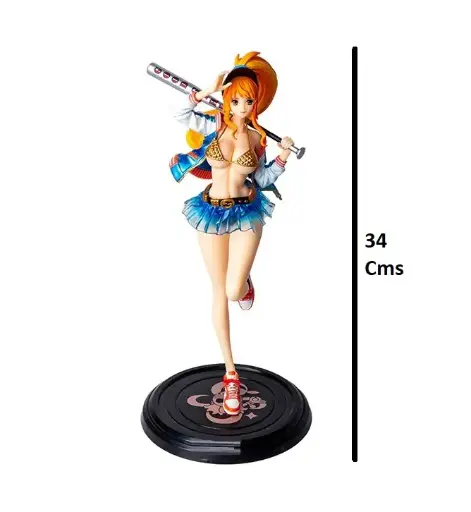One Piece | Nami Baseball Anime Action Figure | 34 Cm |