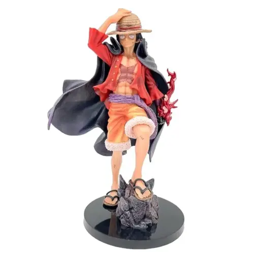 One Piece Monkey D Luffy with Straw Hat Action Figure | 25 Cms